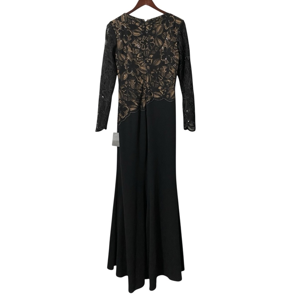 NWT Tadashi Shoji Shika Embroidered Gown Dress Size 4 - Picture 6 of 10